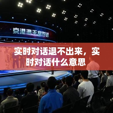 實(shí)時(shí)對(duì)話退不出來(lái)，實(shí)時(shí)對(duì)話什么意思 