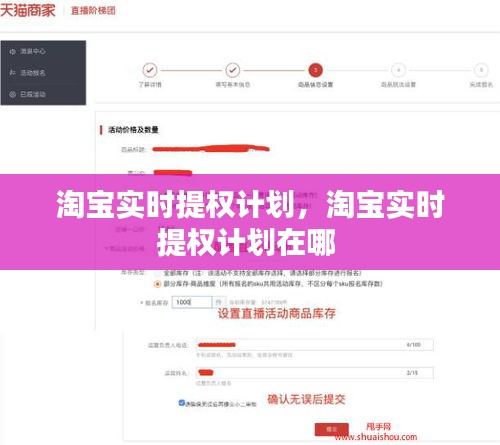 淘寶實時提權計劃，淘寶實時提權計劃在哪 