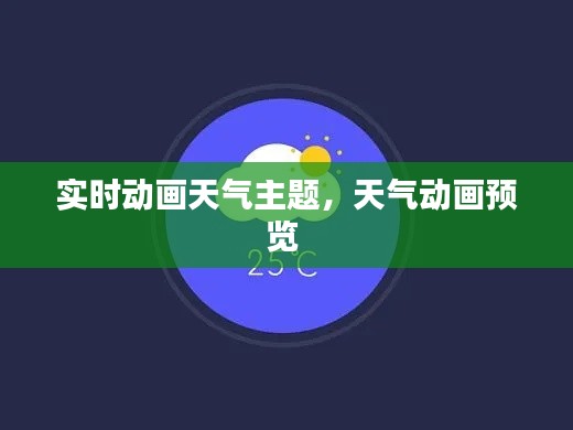 實(shí)時(shí)動(dòng)畫天氣主題，天氣動(dòng)畫預(yù)覽 