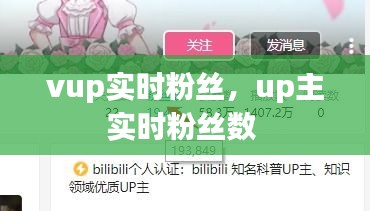 vup實時粉絲，up主實時粉絲數(shù) 