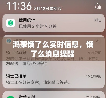 鴻蒙餓了么實時信息，餓了么消息提醒 