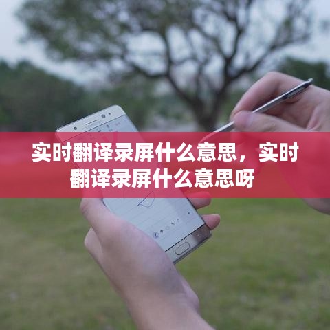 實(shí)時(shí)翻譯錄屏什么意思，實(shí)時(shí)翻譯錄屏什么意思呀 
