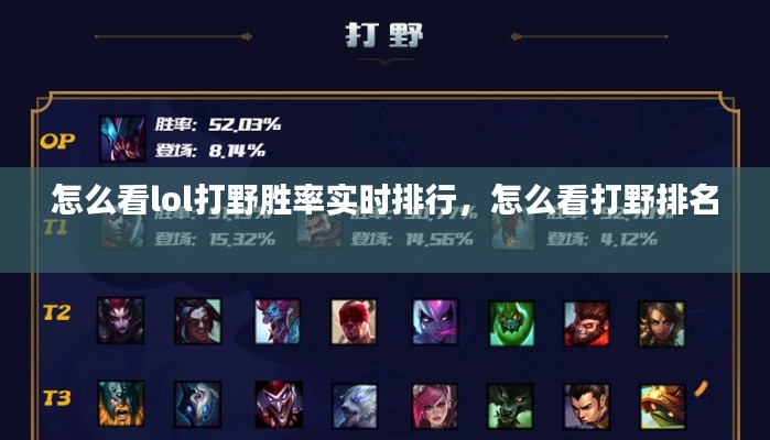 怎么看lol打野勝率實(shí)時(shí)排行，怎么看打野排名 