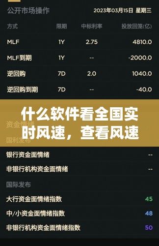 什么軟件看全國實時風速，查看風速的手機軟件 