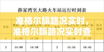 準(zhǔn)格爾旗路況實(shí)時(shí)，準(zhǔn)格爾旗路況實(shí)時(shí)查詢今天 