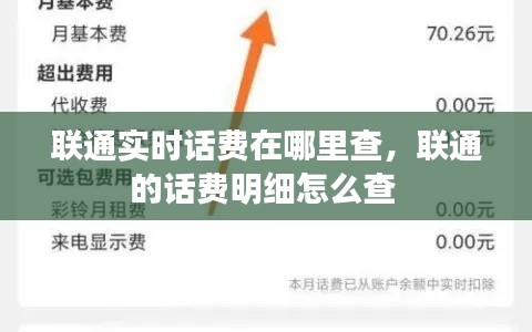 聯(lián)通實時話費在哪里查，聯(lián)通的話費明細怎么查 