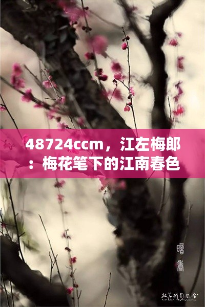 48724ccm，江左梅郎：梅花筆下的江南春色