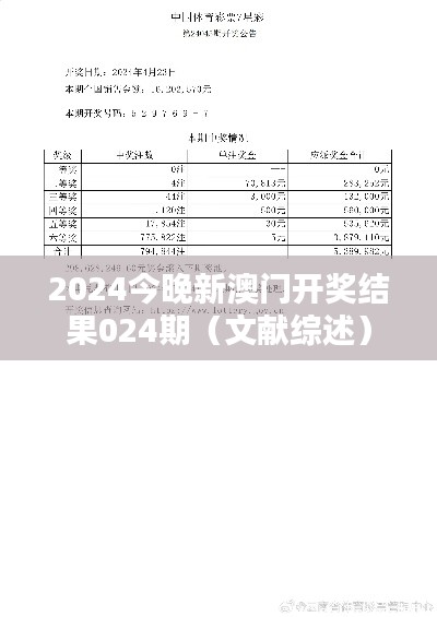 2024今晚新澳門開獎(jiǎng)結(jié)果024期（文獻(xiàn)綜述）