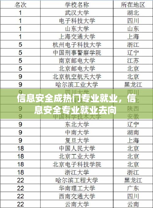 信息安全成熱門專業(yè)就業(yè)，信息安全專業(yè)就業(yè)去向 