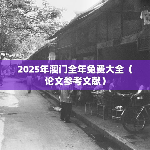 2025年澳門全年免費(fèi)大全（論文參考文獻(xiàn)）