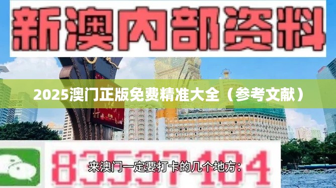2025澳門正版免費精準大全（參考文獻）