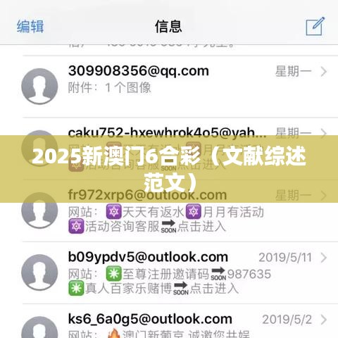 2025新澳門6合彩（文獻綜述范文）