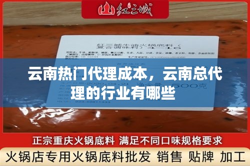 云南熱門(mén)代理成本，云南總代理的行業(yè)有哪些 