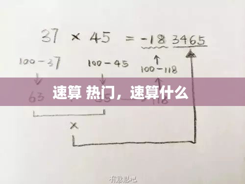速算 熱門，速算什么 