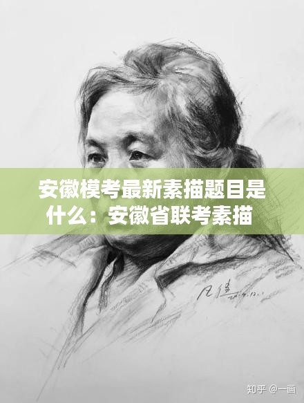 安徽模考最新素描題目是什么：安徽省聯(lián)考素描 