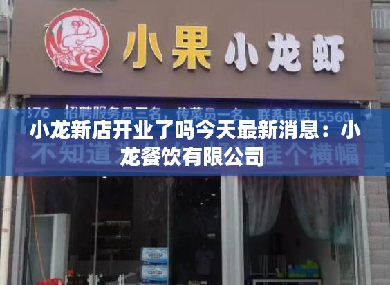 小龍新店開業(yè)了嗎今天最新消息：小龍餐飲有限公司 