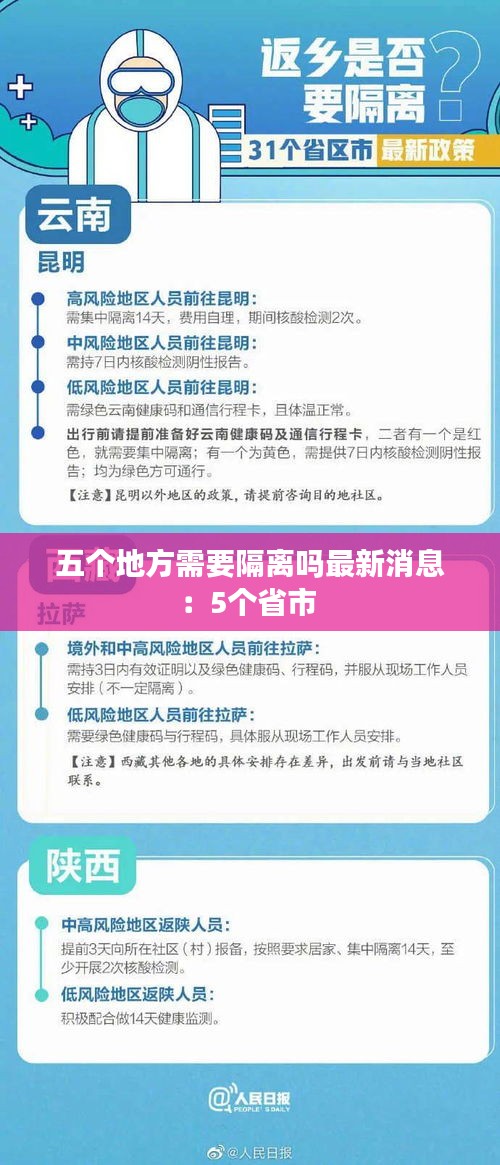 五個(gè)地方需要隔離嗎最新消息：5個(gè)省市 