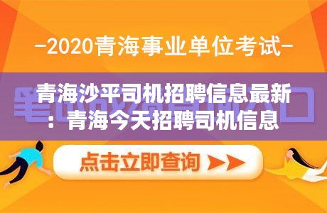青海沙平司機招聘信息最新：青海今天招聘司機信息 