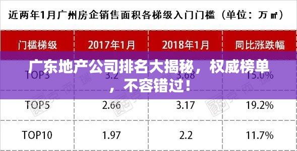 廣東地產(chǎn)公司排名大揭秘，權(quán)威榜單，不容錯過！