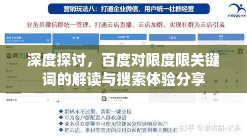 深度探討，百度對(duì)限度限關(guān)鍵詞的解讀與搜索體驗(yàn)分享
