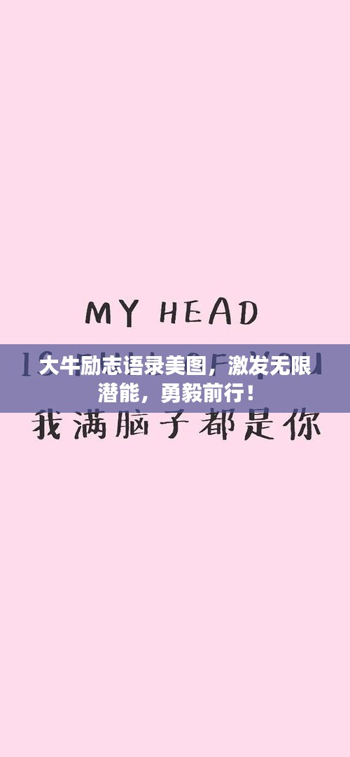 大牛勵(lì)志語(yǔ)錄美圖，激發(fā)無(wú)限潛能，勇毅前行！