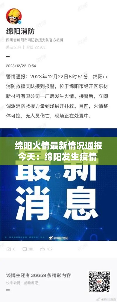 綿陽火情最新情況通報(bào)今天：綿陽發(fā)生疫情 