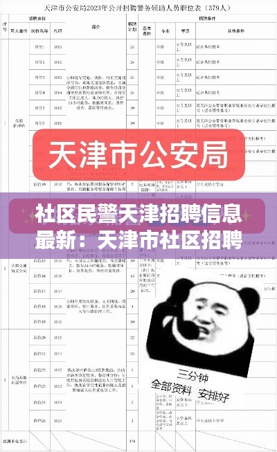社區(qū)民警天津招聘信息最新：天津市社區(qū)招聘信息 