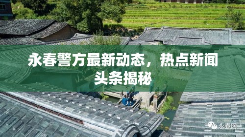 永春警方最新動態(tài)，熱點新聞頭條揭秘