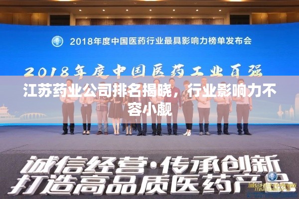 江蘇藥業(yè)公司排名揭曉，行業(yè)影響力不容小覷