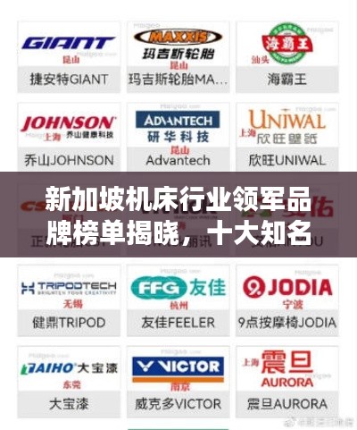 新加坡機(jī)床行業(yè)領(lǐng)軍品牌榜單揭曉，十大知名品牌榮耀上榜