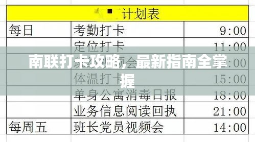 南聯(lián)打卡攻略，最新指南全掌握