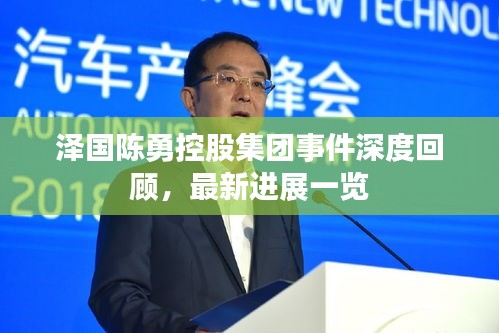 澤國陳勇控股集團(tuán)事件深度回顧，最新進(jìn)展一覽