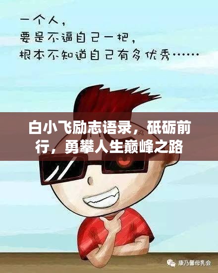 白小飛勵志語錄，砥礪前行，勇攀人生巔峰之路