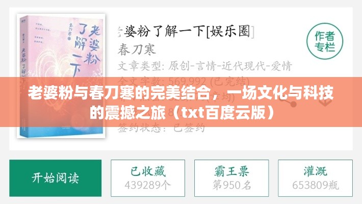 老婆粉與春刀寒的完美結(jié)合，一場(chǎng)文化與科技的震撼之旅（txt百度云版）