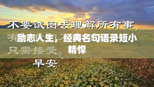 勵(lì)志人生，經(jīng)典名句語錄短小精悍