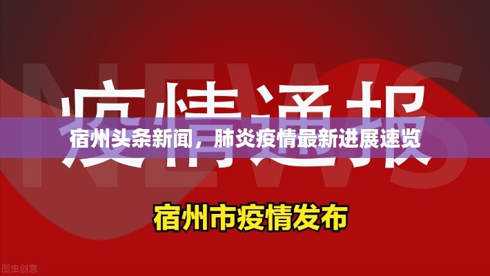 宿州頭條新聞，肺炎疫情最新進(jìn)展速覽