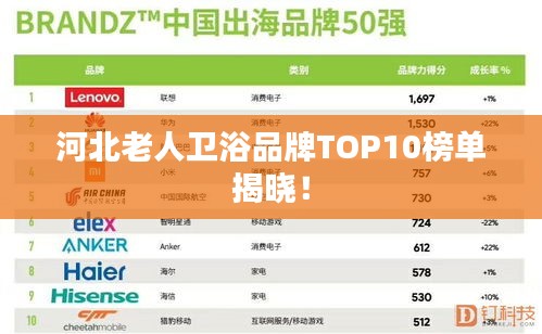 河北老人衛(wèi)浴品牌TOP10榜單揭曉！
