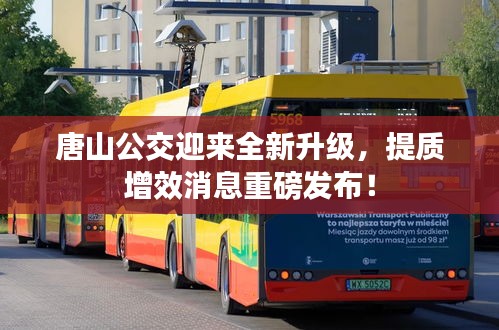 唐山公交迎來全新升級，提質(zhì)增效消息重磅發(fā)布！