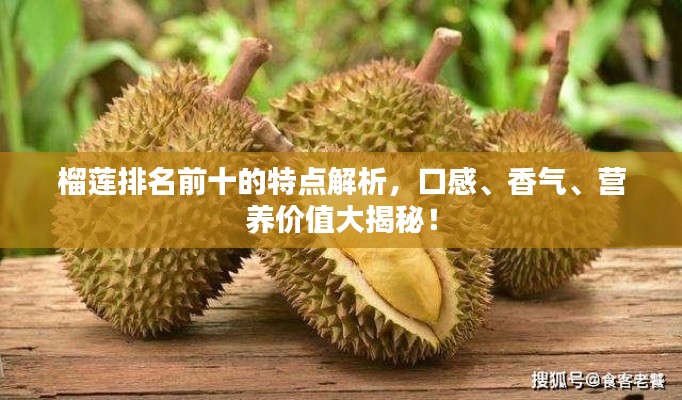 榴蓮排名前十的特點(diǎn)解析，口感、香氣、營(yíng)養(yǎng)價(jià)值大揭秘！