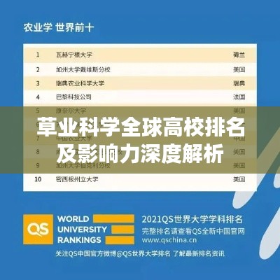 草業(yè)科學全球高校排名及影響力深度解析