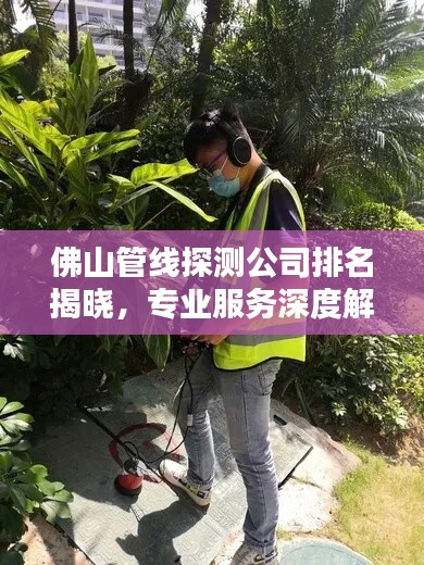佛山管線探測(cè)公司排名揭曉，專業(yè)服務(wù)深度解析