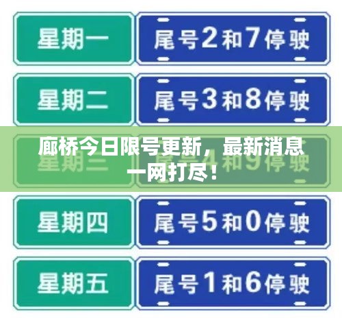 廊橋今日限號(hào)更新，最新消息一網(wǎng)打盡！