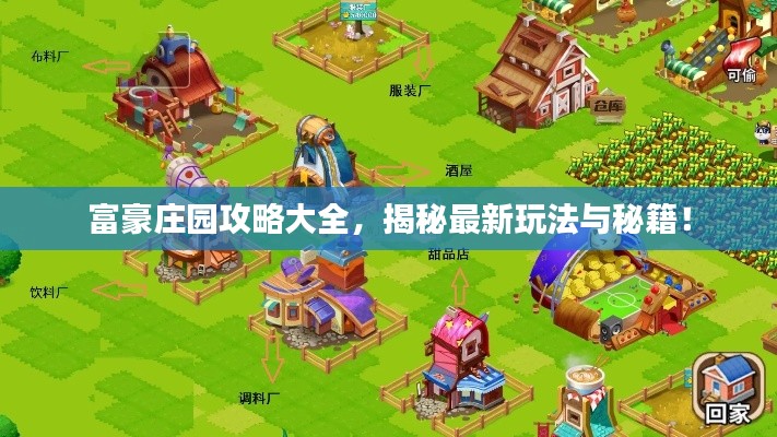 富豪莊園攻略大全，揭秘最新玩法與秘籍！