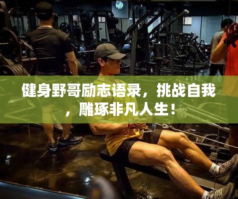 健身野哥勵志語錄，挑戰(zhàn)自我，雕琢非凡人生！