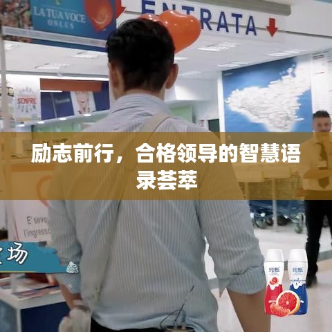 勵(lì)志前行，合格領(lǐng)導(dǎo)的智慧語錄薈萃