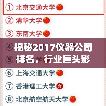 揭秘2017儀器公司排名，行業(yè)巨頭影響力與實(shí)力大解密