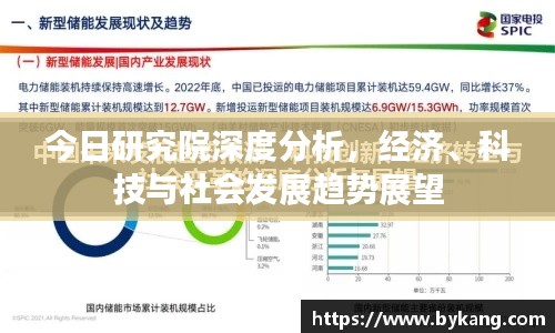 今日研究院深度分析，經(jīng)濟、科技與社會發(fā)展趨勢展望