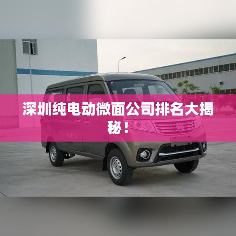 深圳純電動微面公司排名大揭秘！