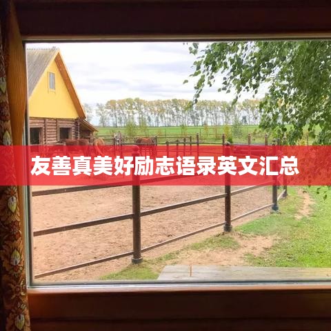 友善真美好勵(lì)志語(yǔ)錄英文匯總