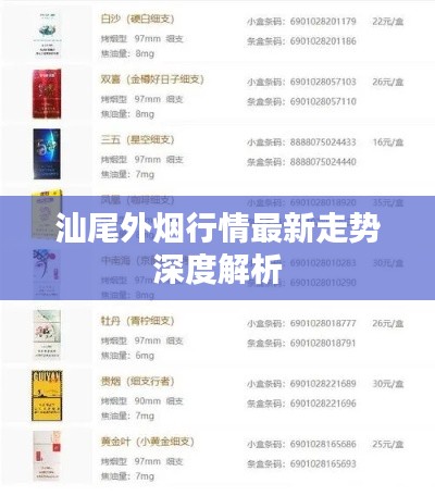 汕尾外煙行情最新走勢深度解析